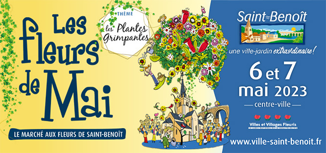 You are currently viewing Les fleurs de mai le 6 et 7 mai à St Benoît 86