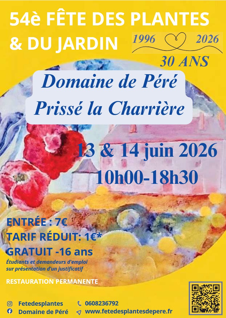 You are currently viewing Fête des Plantes de Péré a Prissé la Charrière le 13 et 14 Juin 2026